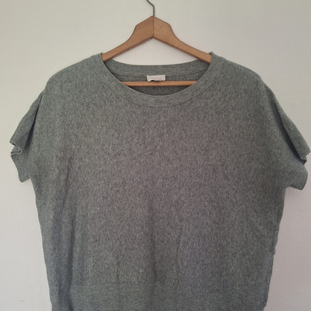 Cyrus Heather Sage Crewneck Short Sleeve Knit